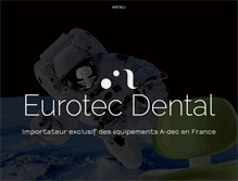 Tablet Screenshot of eurotec-dental.fr
